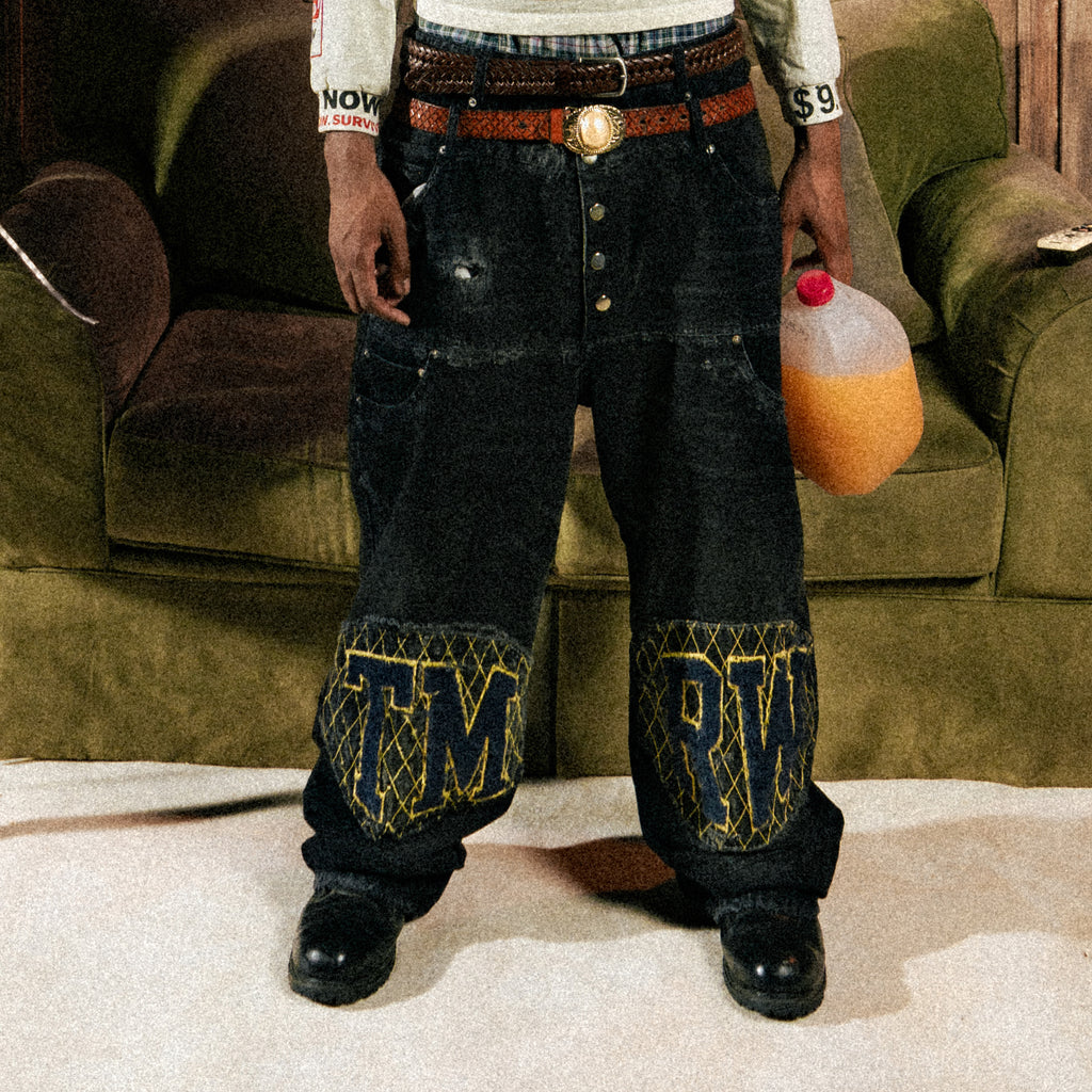 "THE HEAT" DOUBLE-WAISTED DENIM