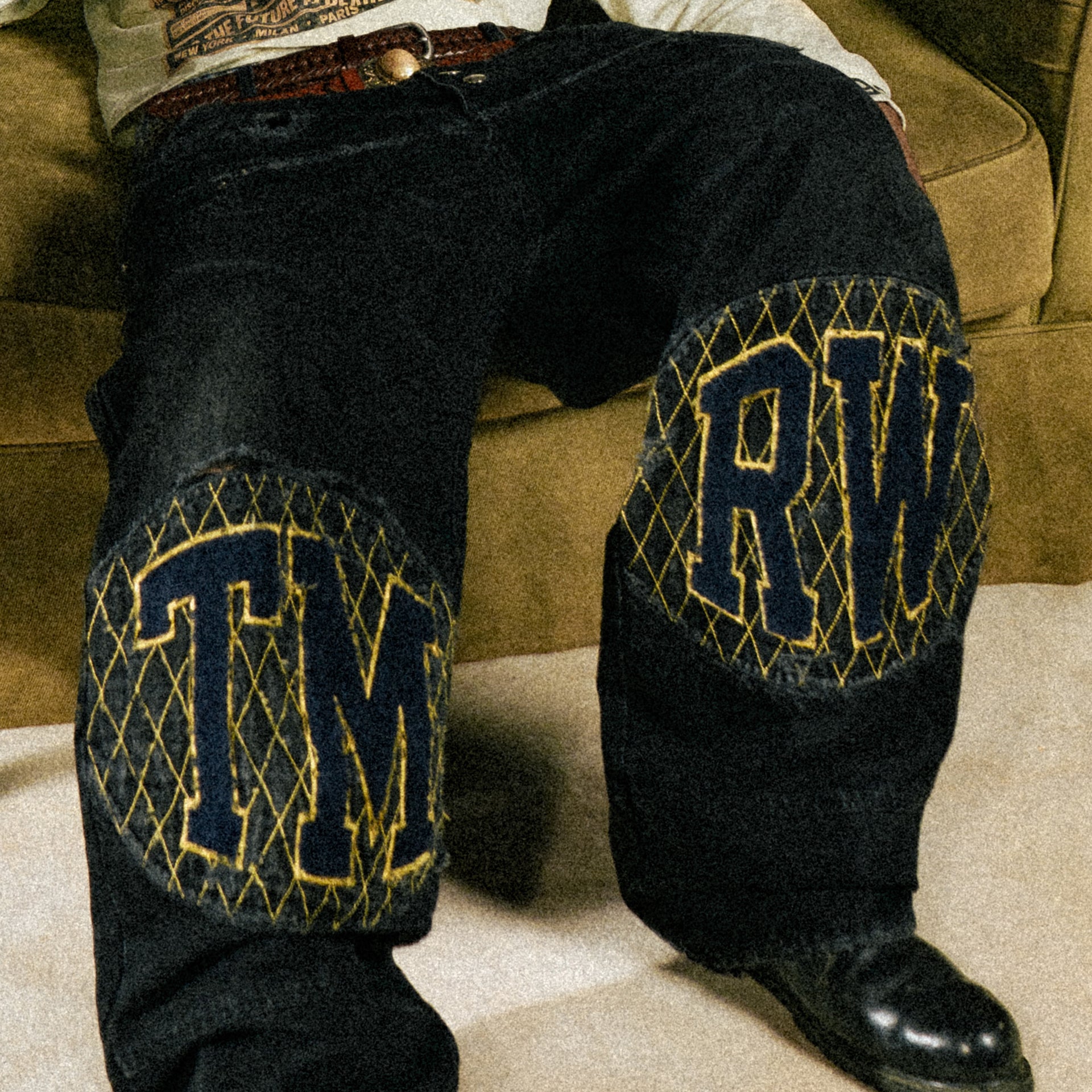 "THE HEAT" DOUBLE-WAISTED DENIM