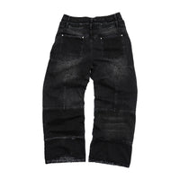 DOUBLE-WAISTED DENIM back