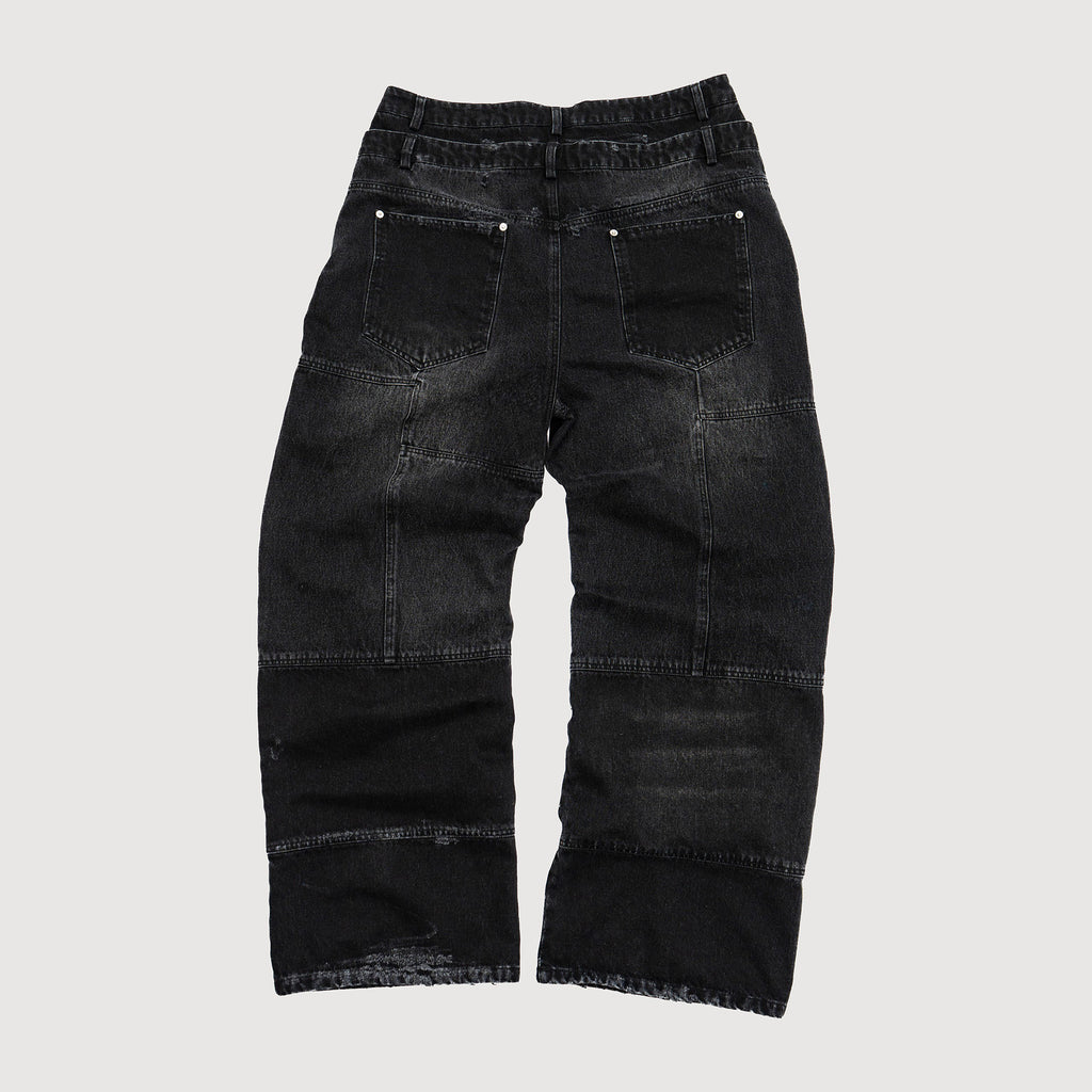 "THE HEAT" DOUBLE-WAISTED DENIM