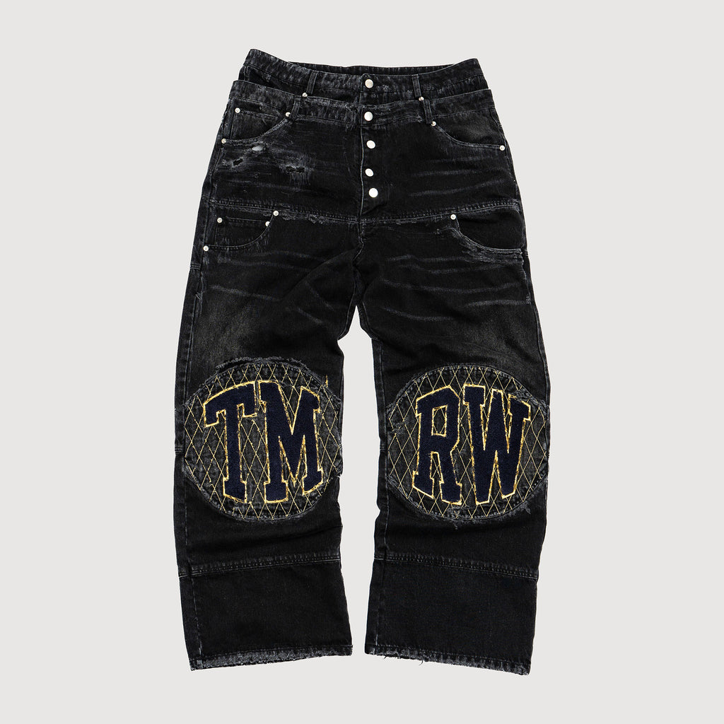 "THE HEAT" DOUBLE-WAISTED DENIM