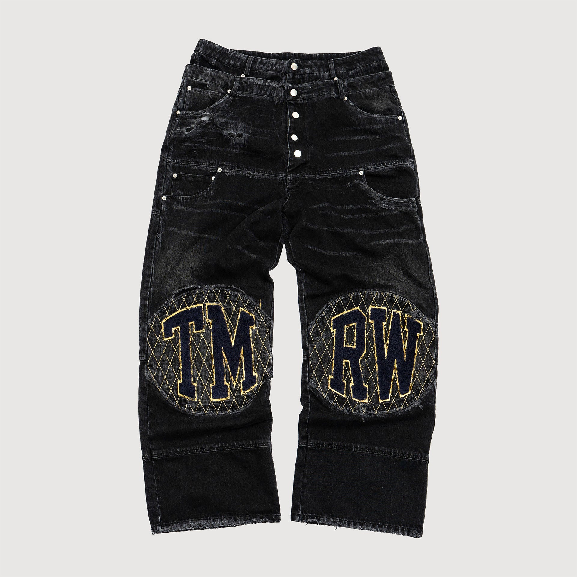 "THE HEAT" DOUBLE-WAISTED DENIM